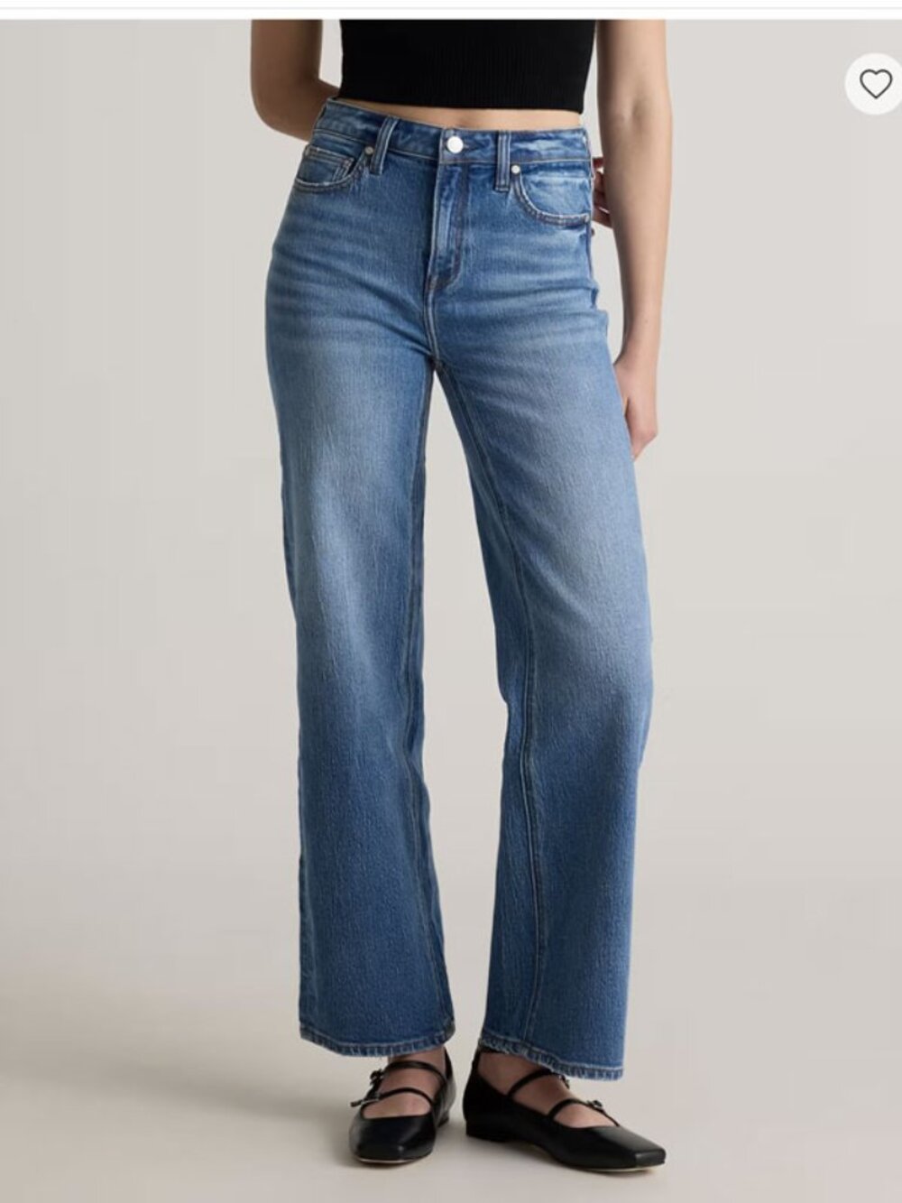 QUINCE | Bella Stretch Relaxed Straight Jeans